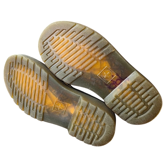 Dr. Martens 1460 Brown Glitter Lace-up Side-zip Combat Boots, Girl's Size 9 - Picture 6 of 8